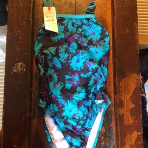 Speedo Performance Floral Swimsuit